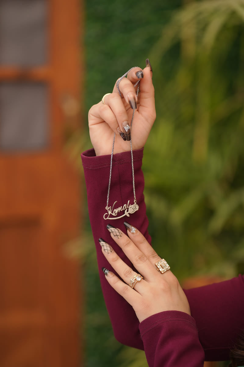 Flower Name Necklace