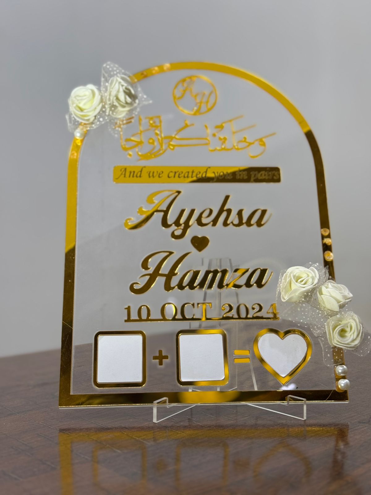 Nikah Thumb Board â Personalized for Wedding