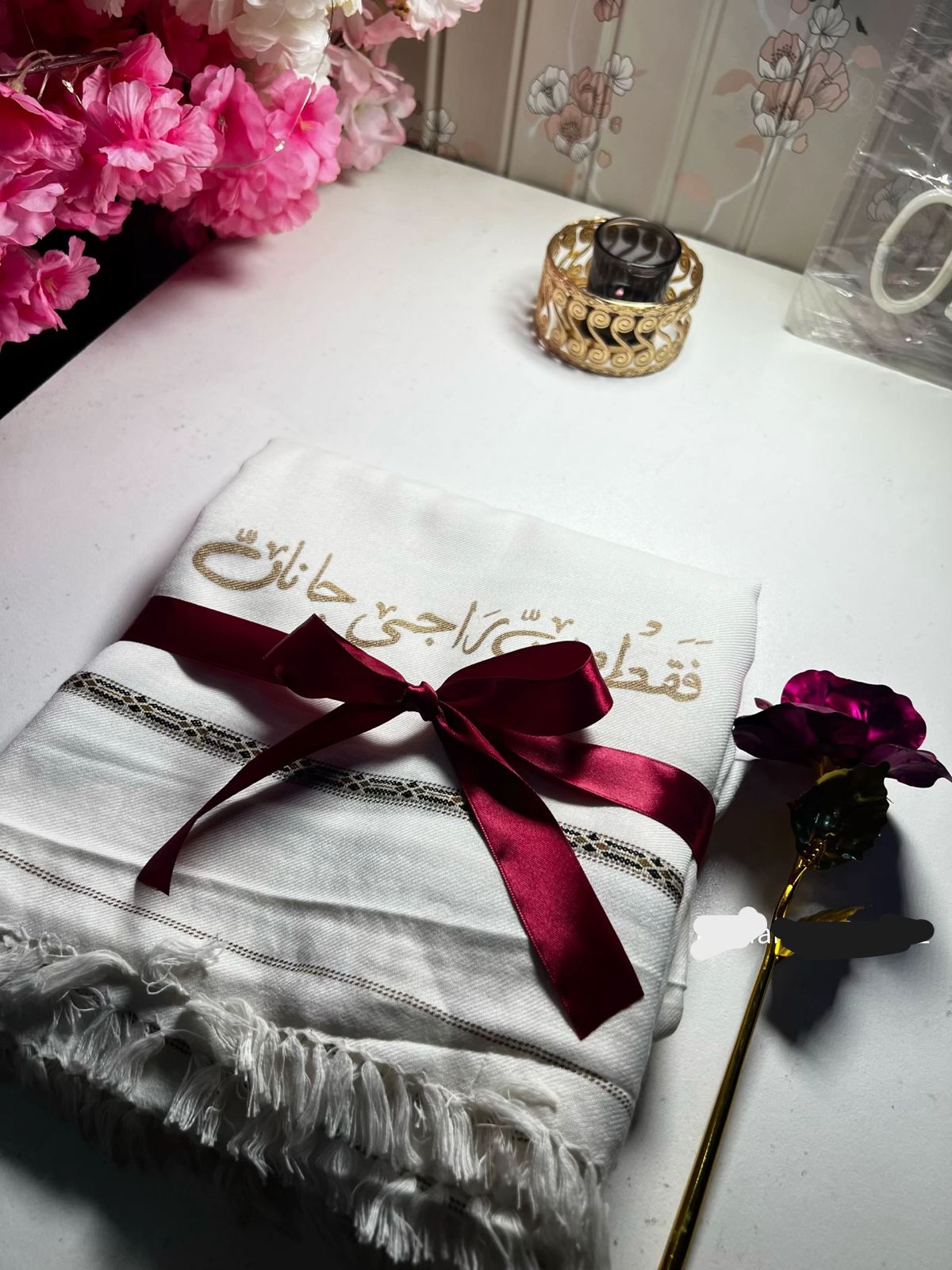 Custom Name Printed Shawl for Mens